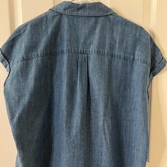 J. McLaughlin 💙 Erika Linen-blend blouse, amazing condition, size: M - Picture 9 of 16